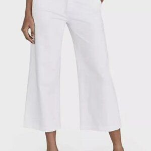 J. Crew Mercantile Wide Leg Crop Jeans Pants White Size 32 / 14